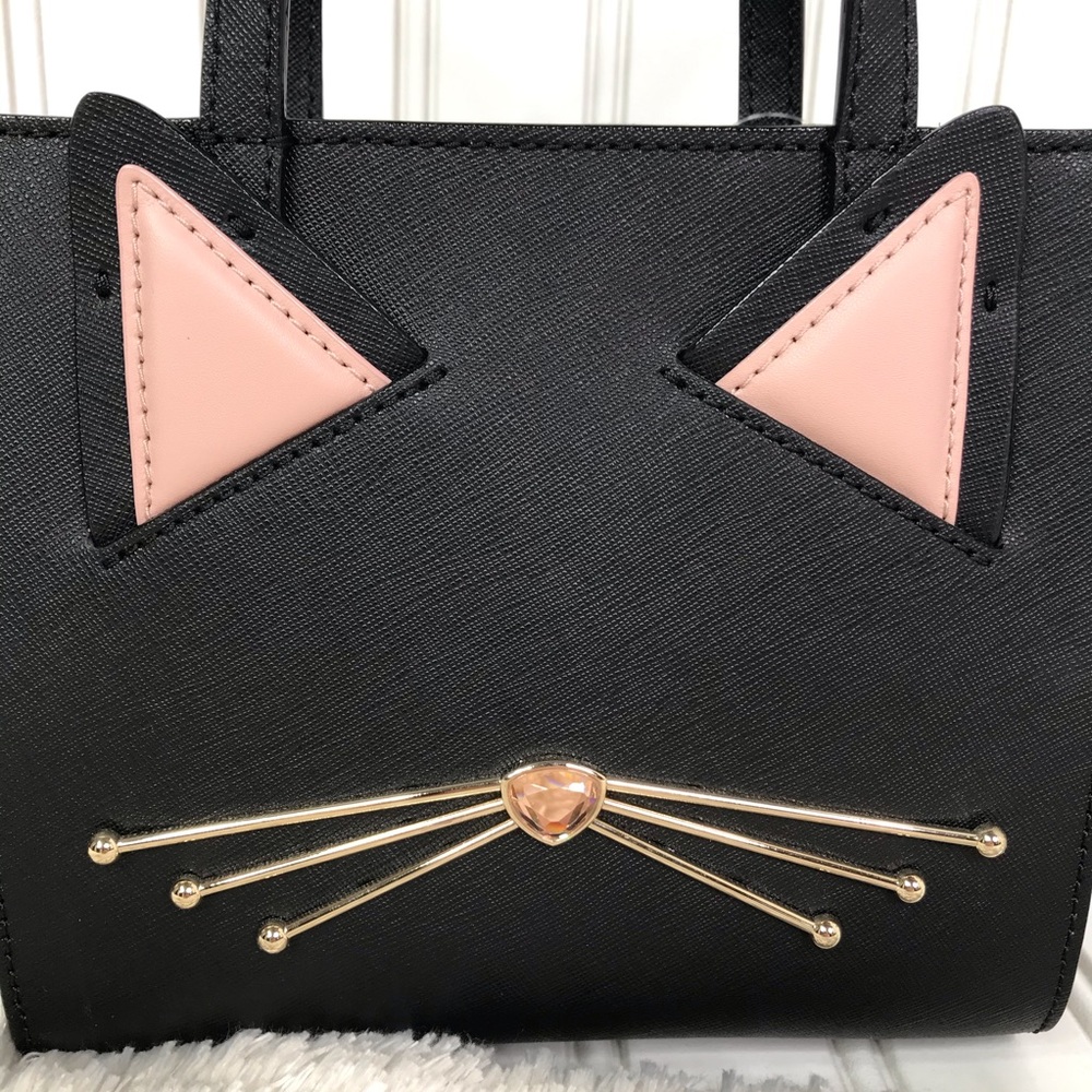 NWT Kate Spade Jazz Things Up Cat Mini Hayden Bag - Picture 3 of 8